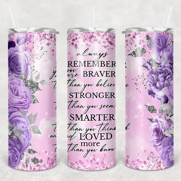 Lembre-se sempre de flores roxas por atacado de Kazali Creations