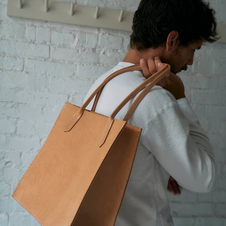 FORESTBOUND - Wholesale Tote bag – Unisex - Leather Dock Bag, Standard Veg Tan8