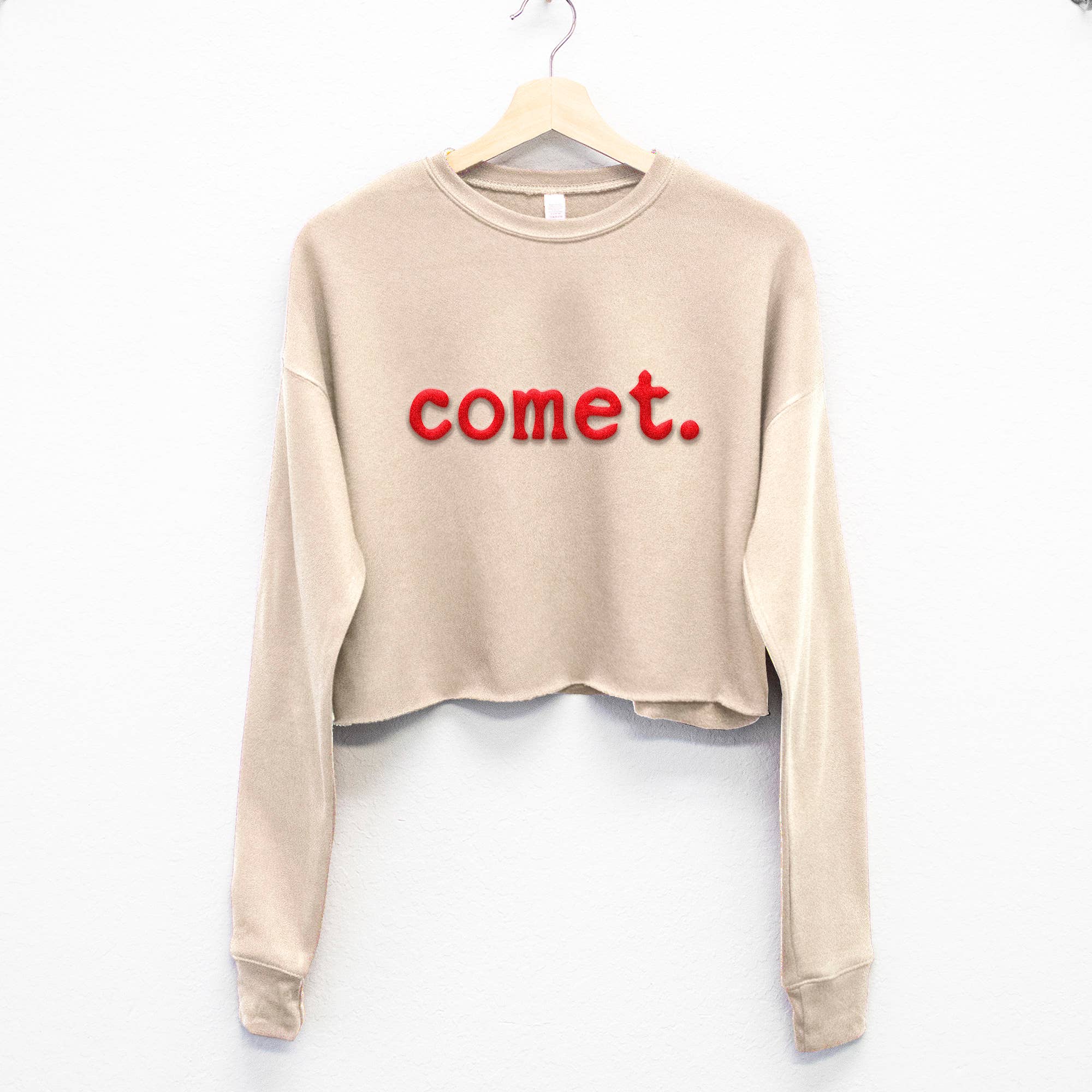 Nobullwoman Apparel - Wholesale Sweatshirt - Women's - Reindeer Squad Puff Print Cropped Christmas Sweatshirts2