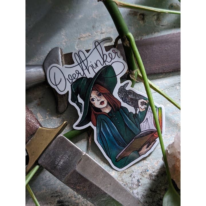 Ink & Wildflower - Wholesale Sticker - The Overthinker1