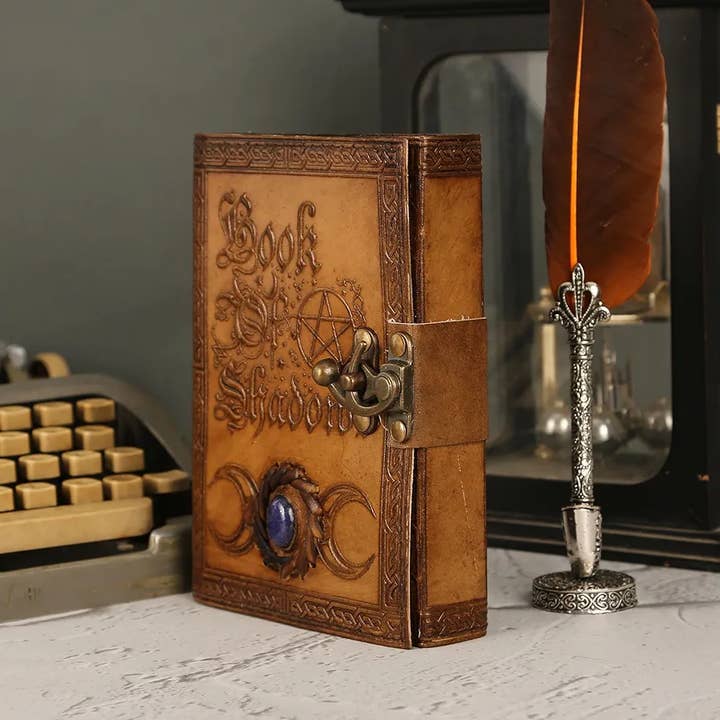 Mitansh handicrafts - Wholesale Journal/Diary - Book of Shadows Grimoire Journal - 200 Pages Antique Deckle
