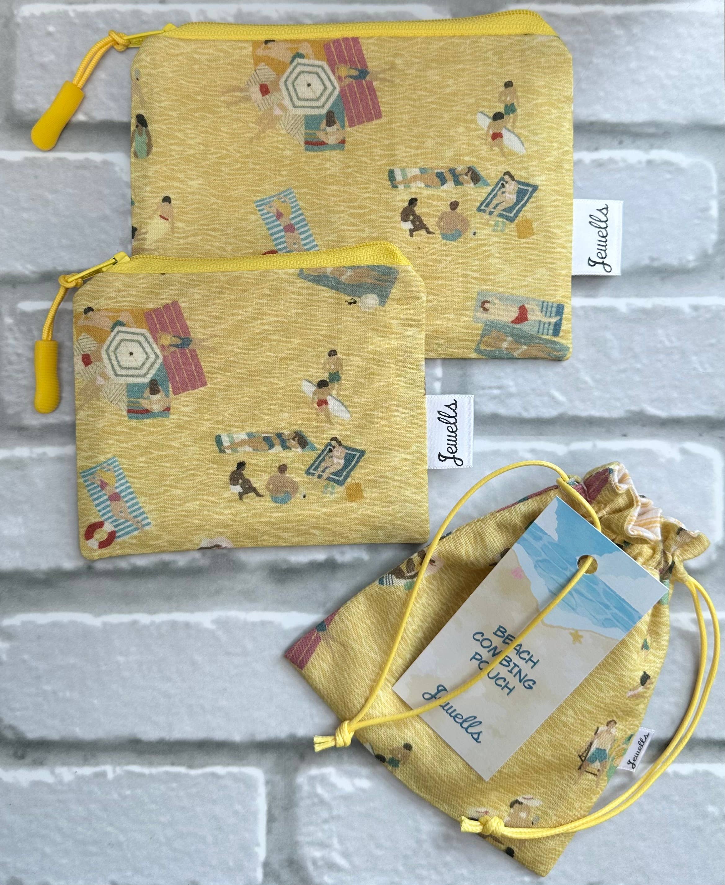 Jewells - Vente Pochette – femme - Sac de collecte de plage en tissu Sea Beach Combing 2 modèles5