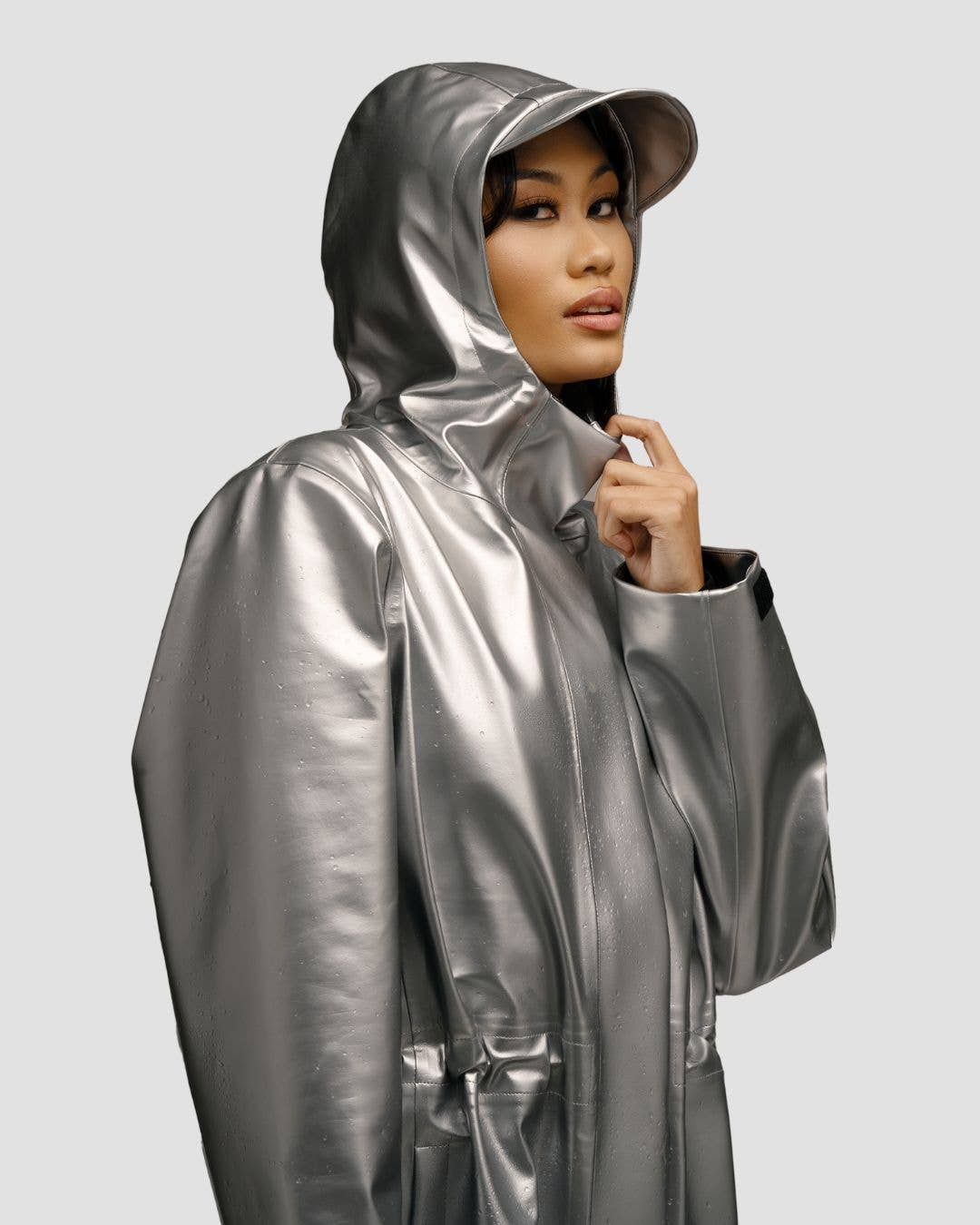 Hairbrella – wholesale Raincoat – Women's – Hairbrella Satin-Lined, Waterproof Rain Jacket9