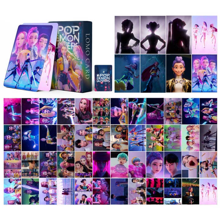 KPop Demon Hunters KDH K-pop inspired Lomo Card-55pcs for wholesale on Faire2