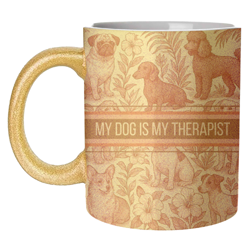 ART WOW – Caneca por atacado – Canecas 'O meu cão é o meu terapeuta'9