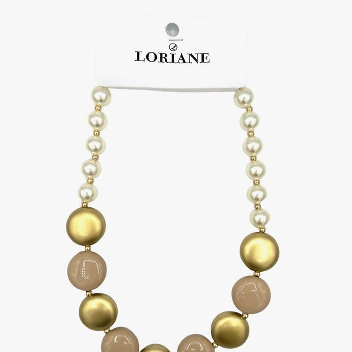 LORIANE CREATION – wholesale Pärlband/Pärlhalsband – kort halsband 1106A-11