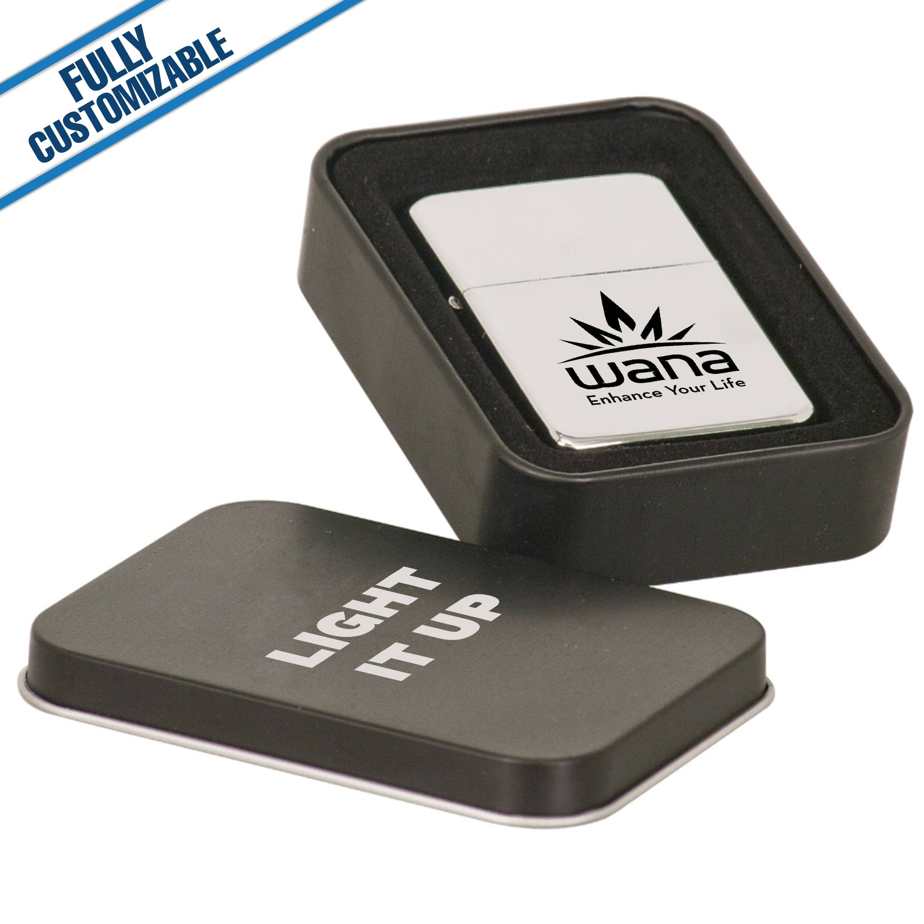 GiftWorksPlus - Wholesale Lighter - Engraved Lighter With Engraved Tin - Fully Customizable0