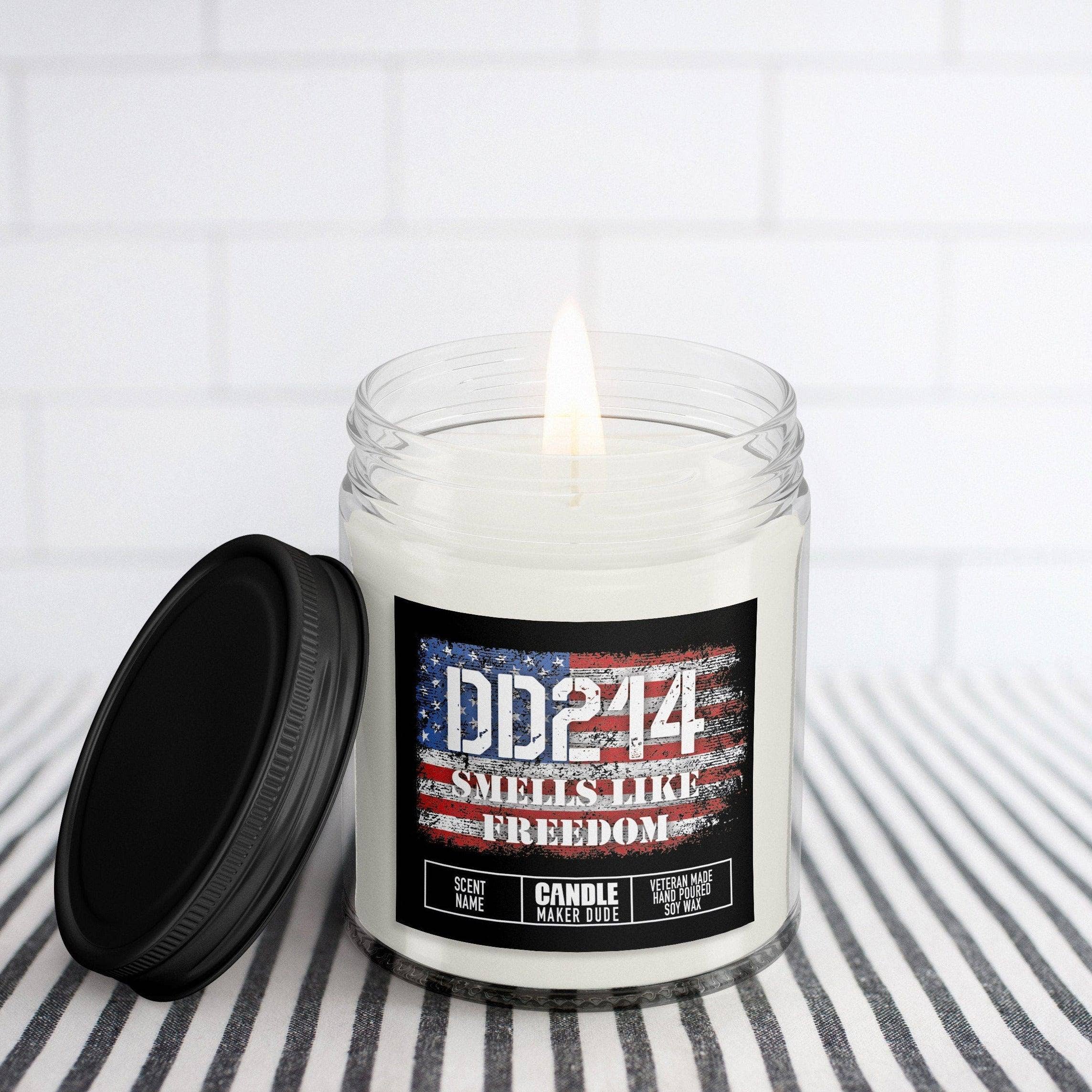 Candle Maker Dude - Wholesale Jar/Filled Candle - DD214 Military Retirement Candle Gift For Him, Veteran Men's Funny Candle Gift Ideas, Veteran Owned Business, Father's Day Gift Ideas1