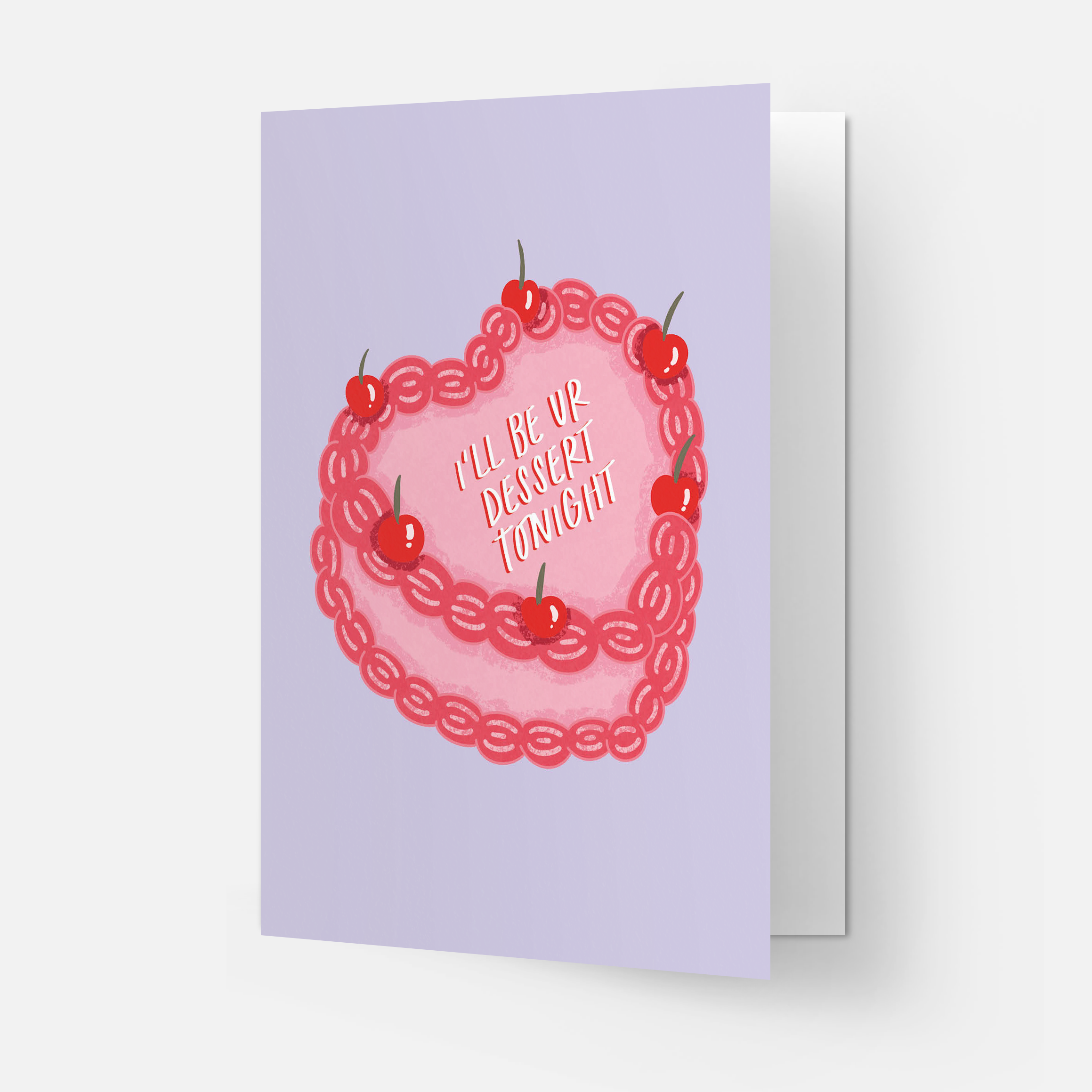 Kaart Blanche - Wholesale Love Card - Dessert tonight greeting card1