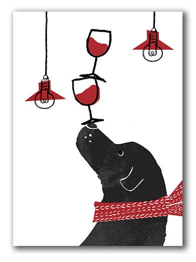 IGC211 Perro y vino - Kyoko Nemoto para venta al por mayor de Cardiau Nico Cards