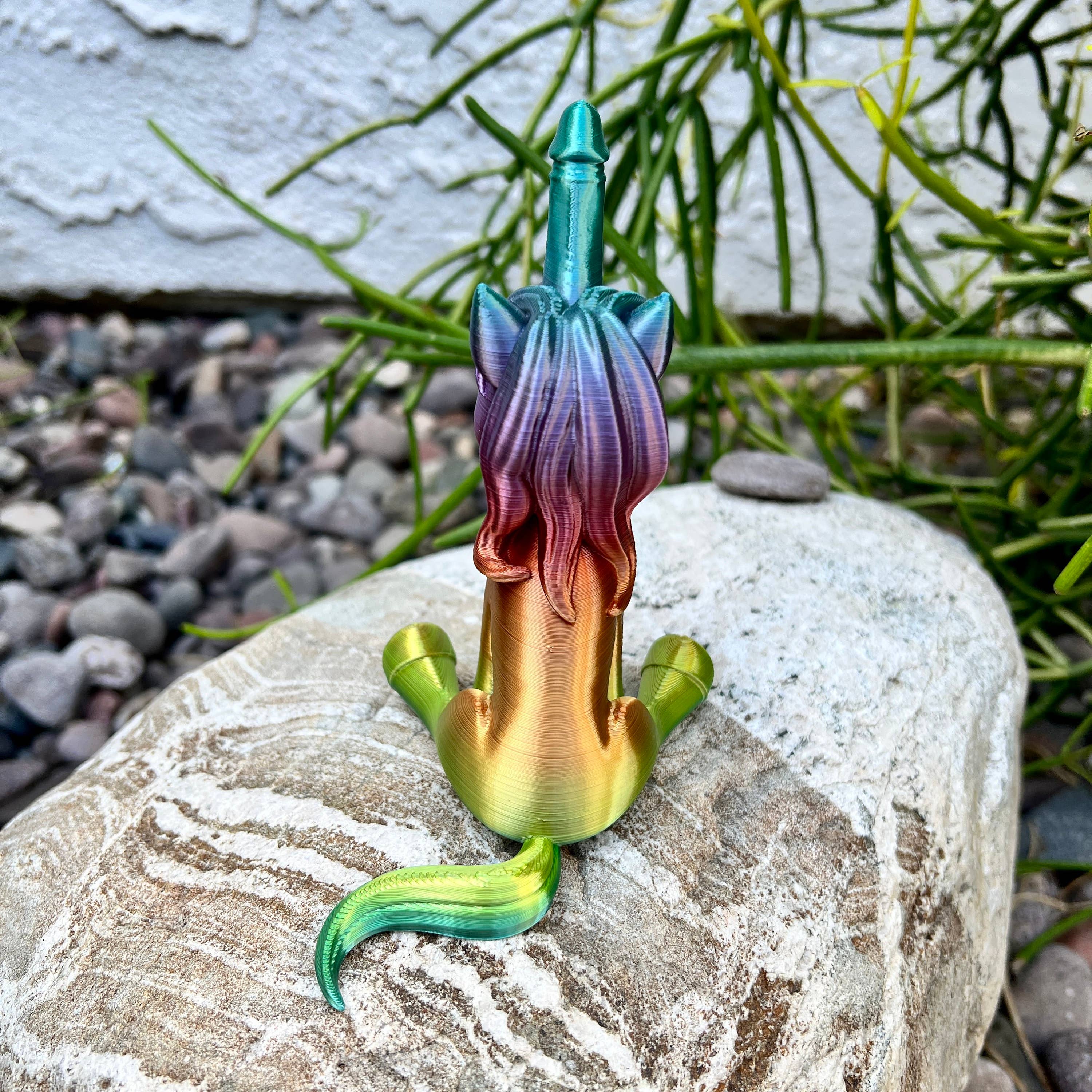 NumanPrints - Venta al por mayor Regalo de broma/detalle - Unicornio adulto con cuerno en forma de pene - Dickasaurus6