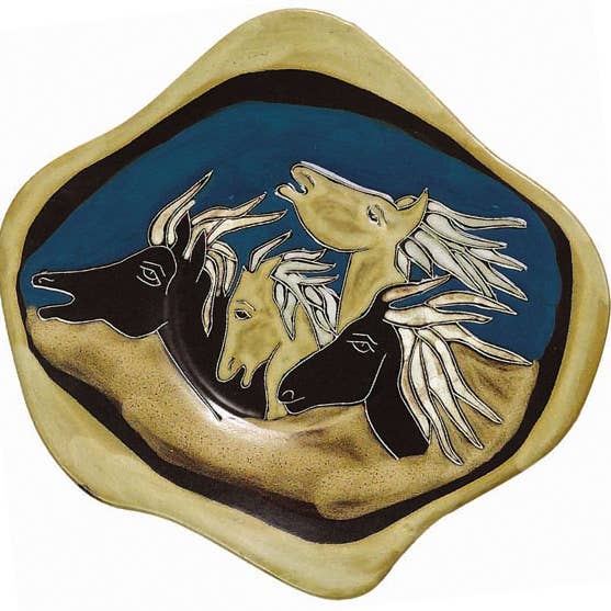 Mara 11" Plate - Horses for wholesale by Galleyware
