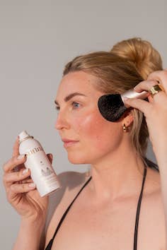 SunnaTan - Wholesale Makeup Brush Set - Rose Gold Blending Brush3