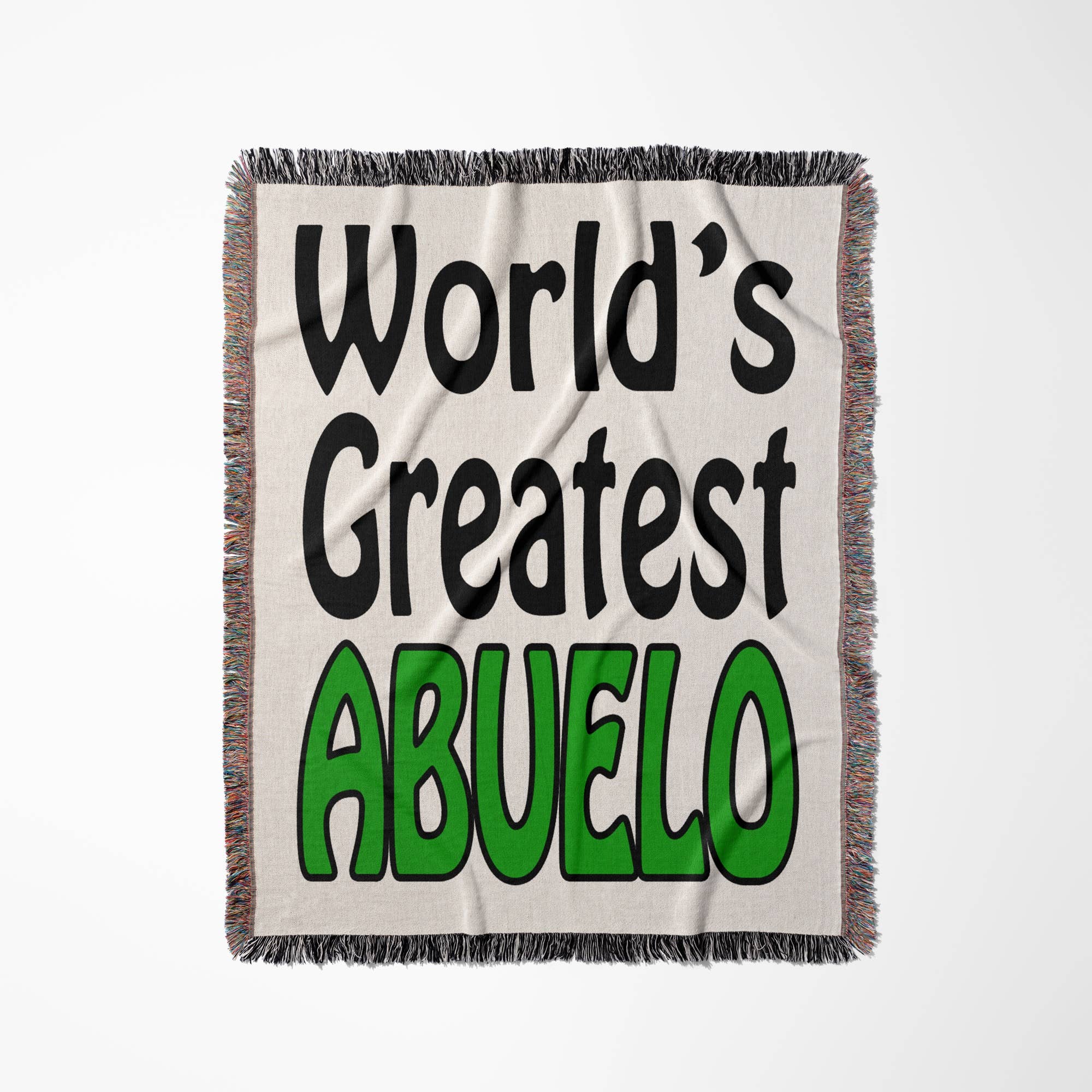 3dRose - Wholesale Throw Blanket - 3dRose, World’s greatest Abuelo, Green, Blanket0