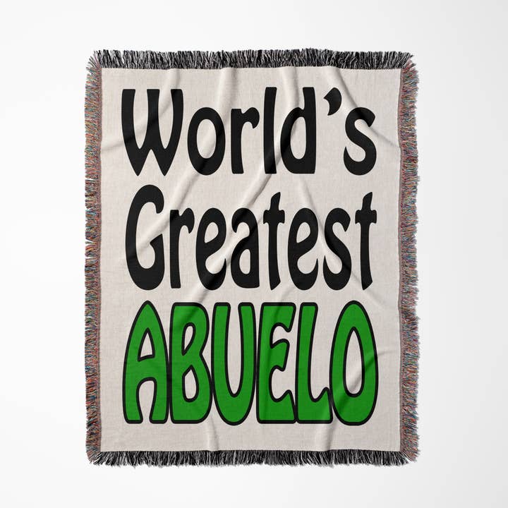 3dRose - Wholesale Throw Blanket - 3dRose, World’s greatest Abuelo, Green, Blanket0