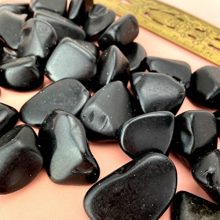 Sow the Magic - Wholesale Spiritual Stone/Crystal - Natural Obsidian Tumbled Gemstone Intention Vial4