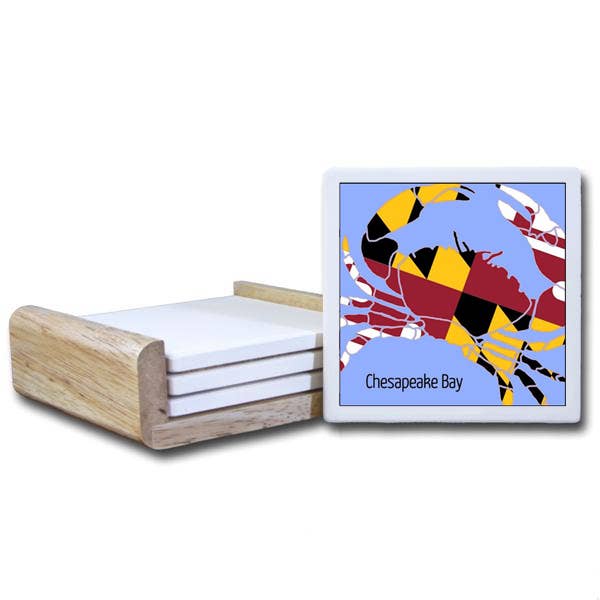 CT3715 (CT763) - Maryland flagga krabba dalbana för wholesale av Paint The Town