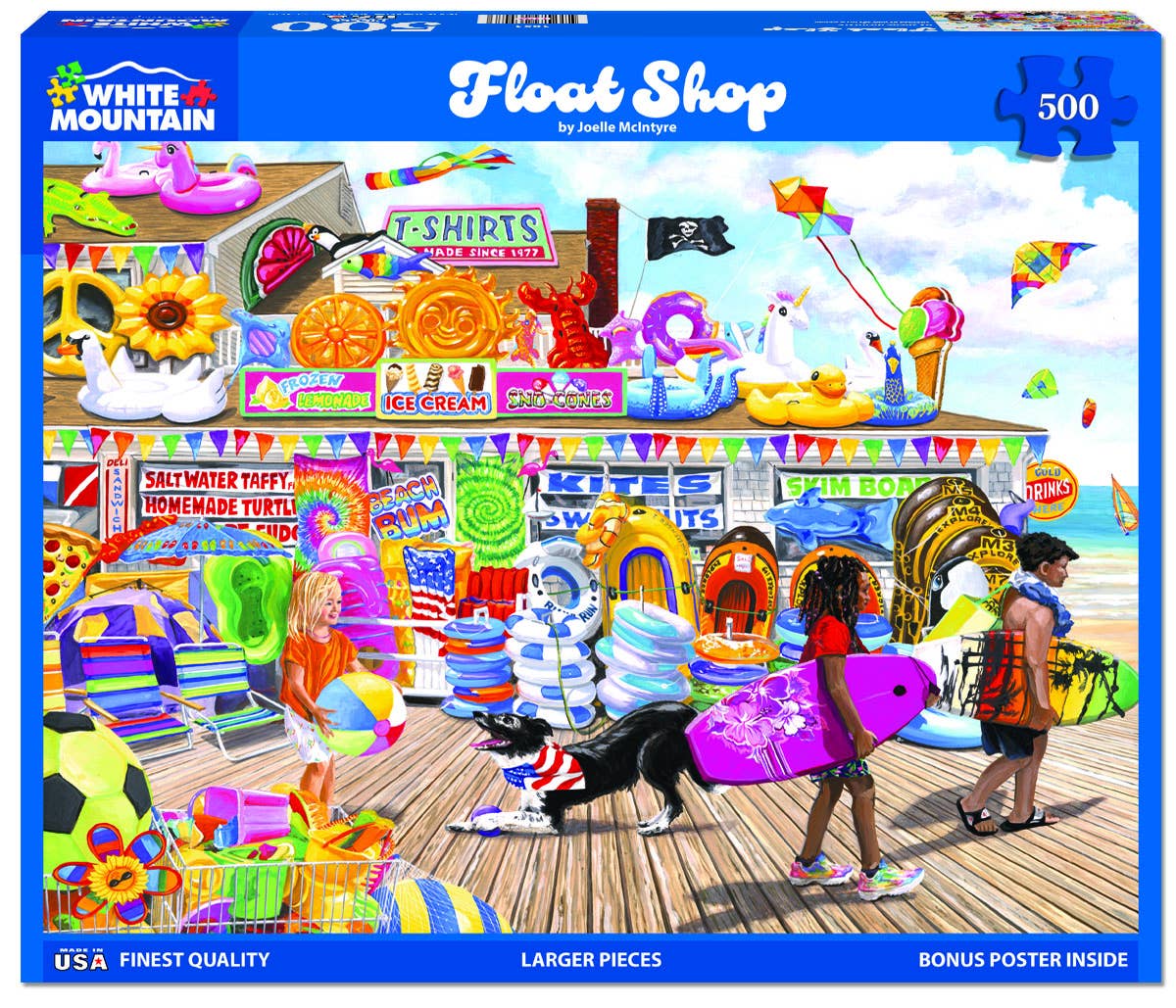 White Mountain Puzzles - Wholesale Puzzle - Adult - Float Shop (1854pz) - 500 Piece Jigsaw Puzzle1
