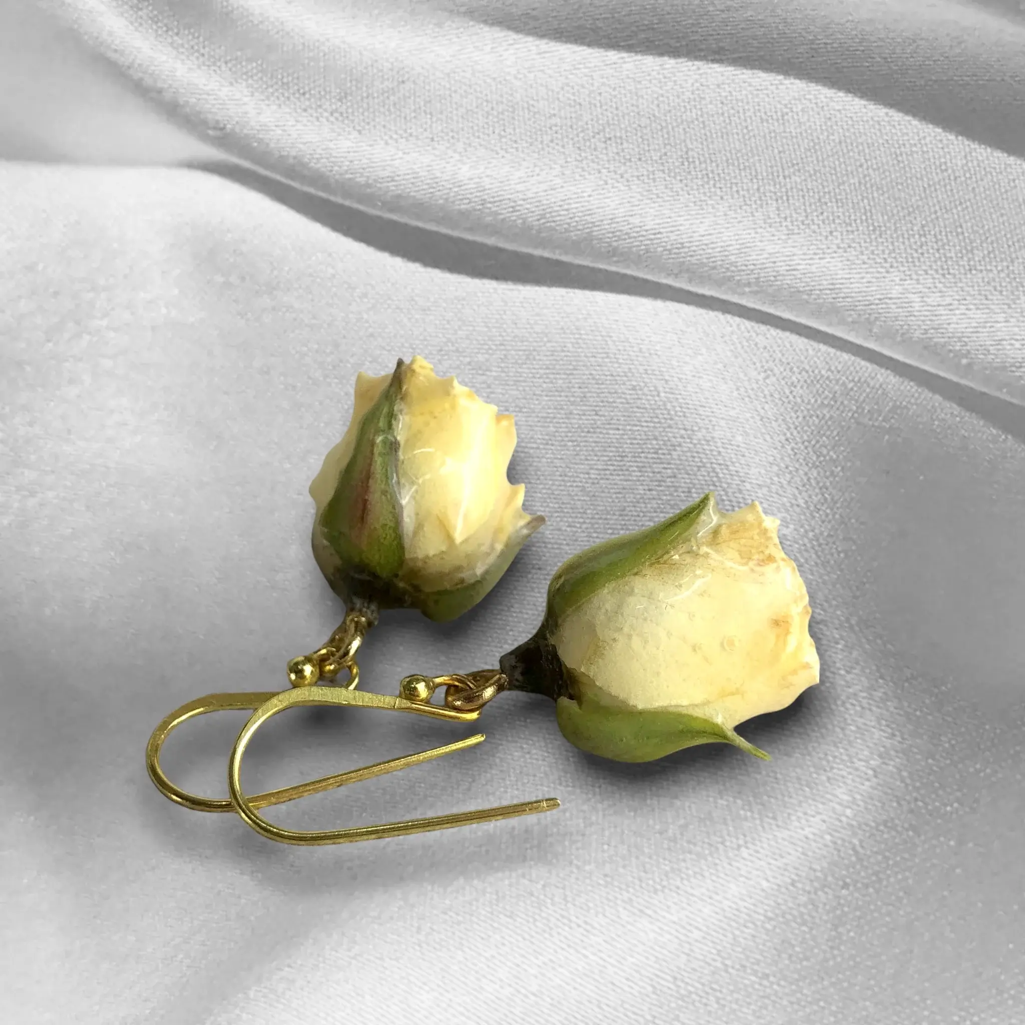 MadamLili – Brincos de argola por atacado – Brincos dourados de prata 925 com rosas verdadeiras-OHR925-12710