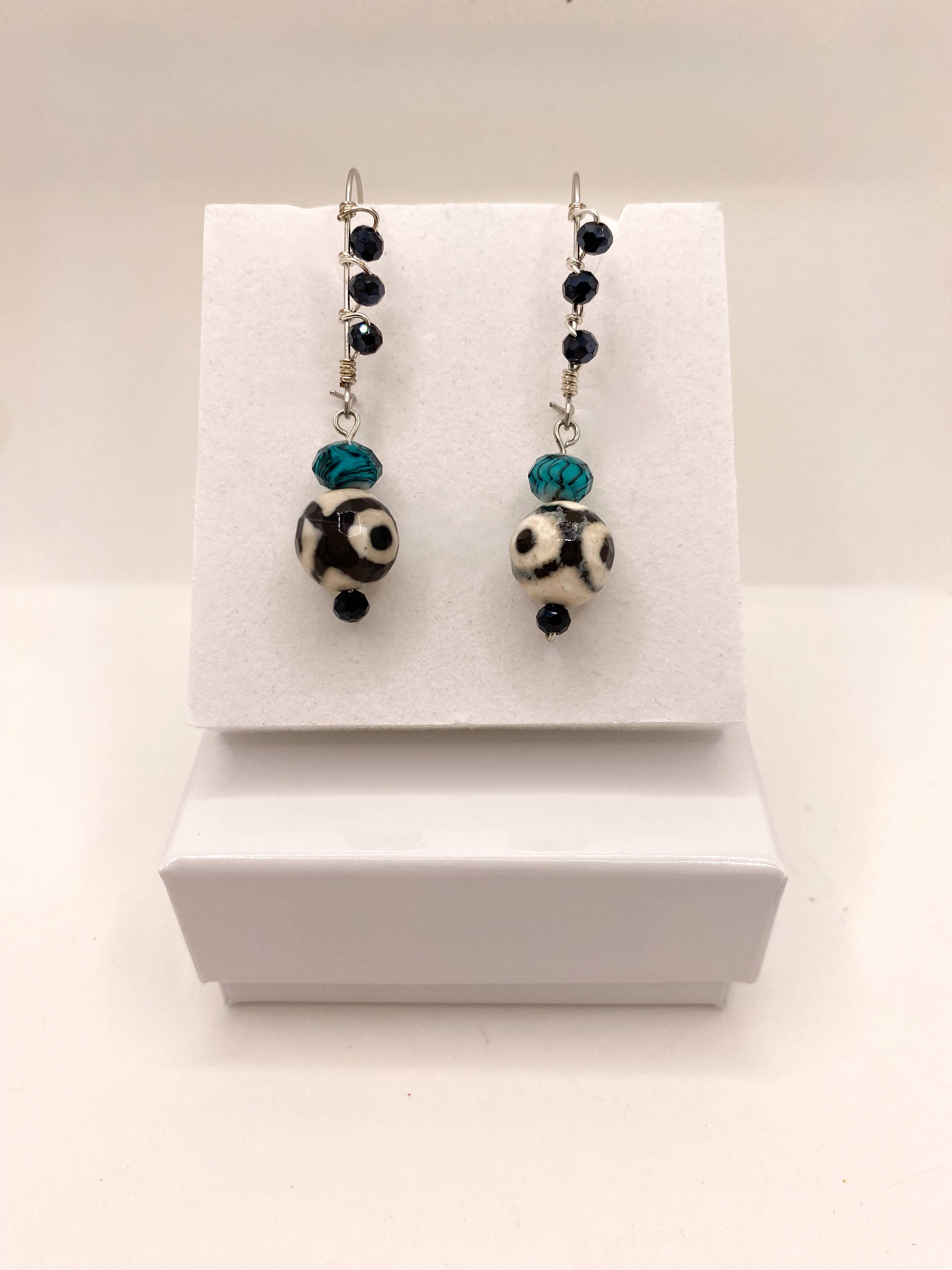 DeliArt - Vente Bijoux à boutons pression - Boucles d’oreilles Tivora pièce unique2