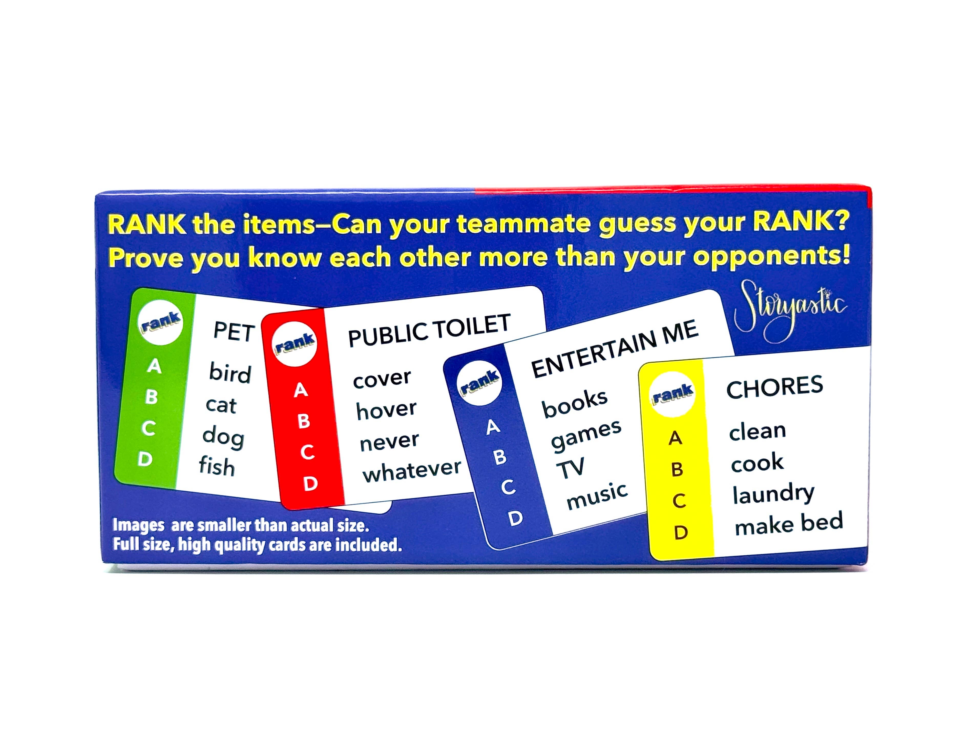 Storyastic - Venta al por mayor Juegos de cartas - El Juego de Rango🏆🏆Elección Favorita de ToyFair Nueva York +Otros Premios6