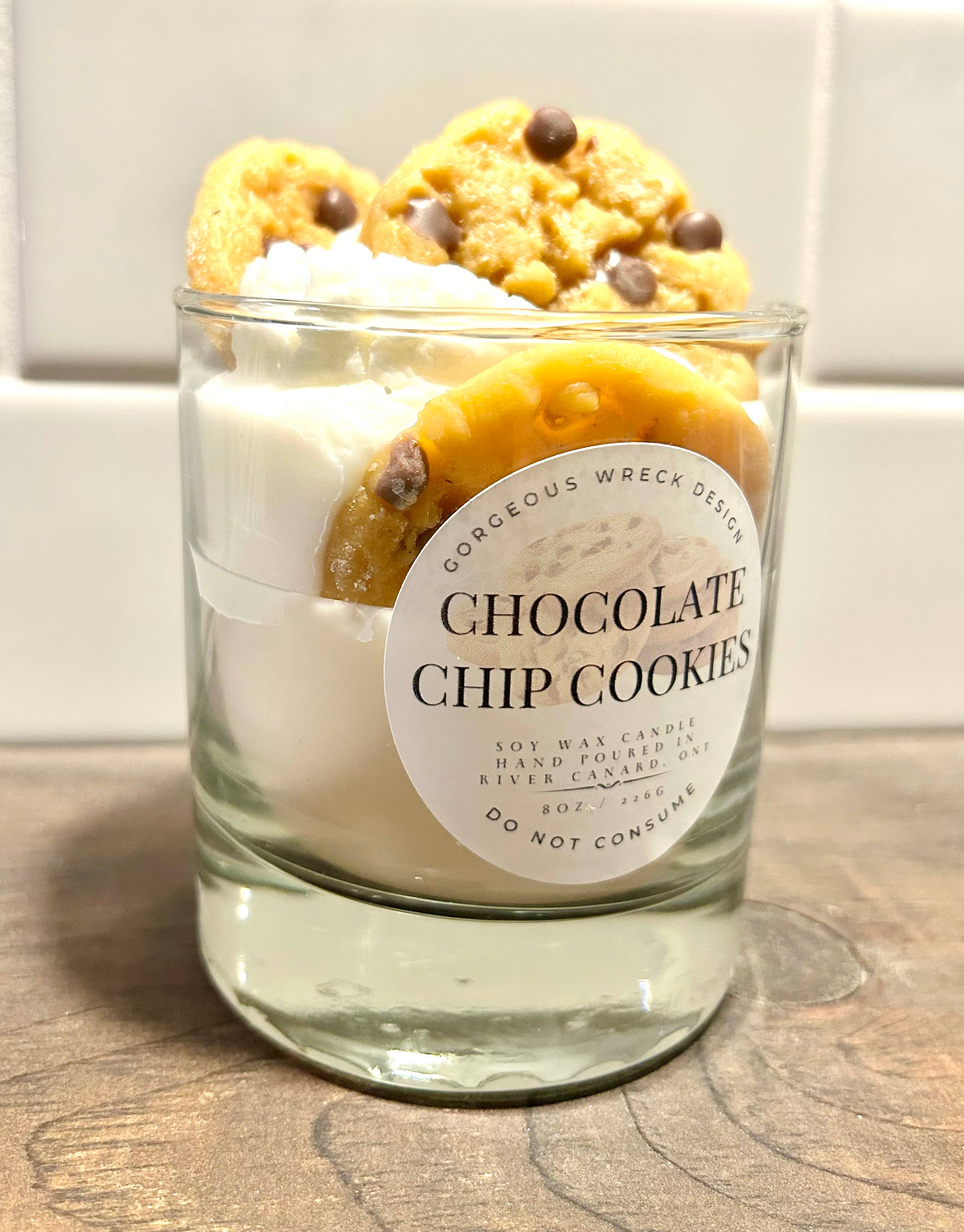 Gorgeous Wreck Design - Vente Bougies originales - Bougie parfumée dessert aux pépites de chocolat5