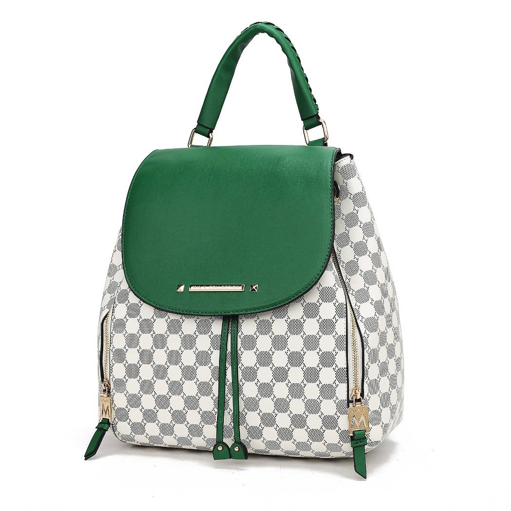 MKF Collection - Vente Sac à dos – femme - Sac à dos imprimé circulaire Kimberly MKF Sac à main de voyage11