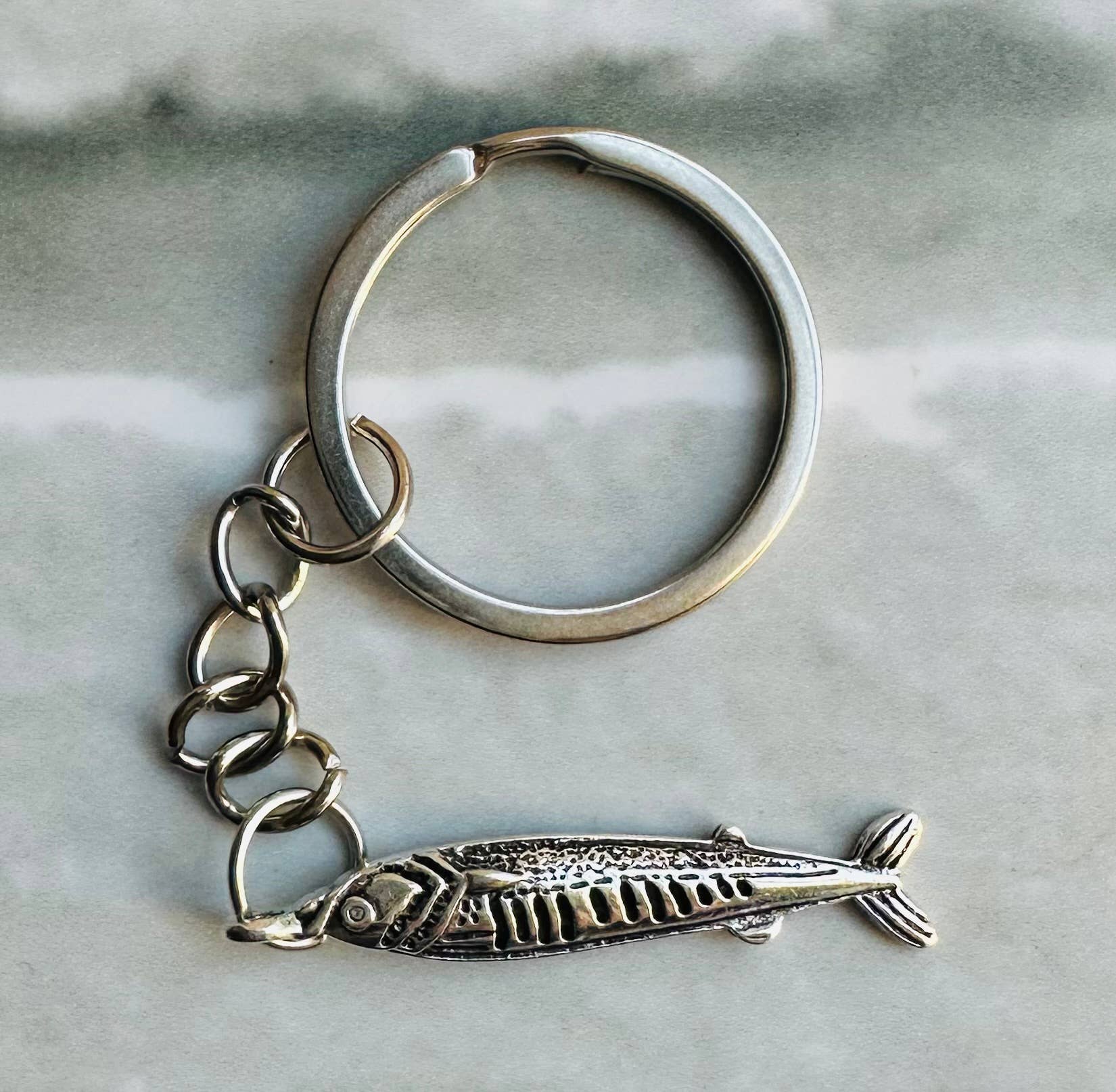 Jewells – wholesale Keychain – Women's – Cornish Sardine silver plated Keyring 2