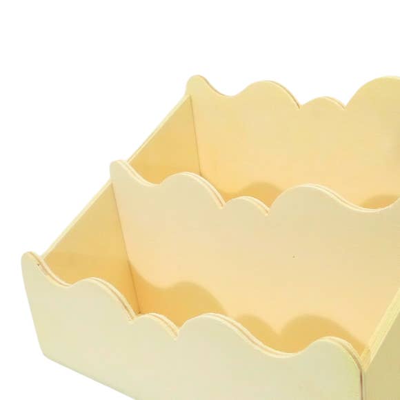 Grote bak voor gegolfd papier 26x16x16cm voor wholesale door Atiladecor, Artesanato Lda