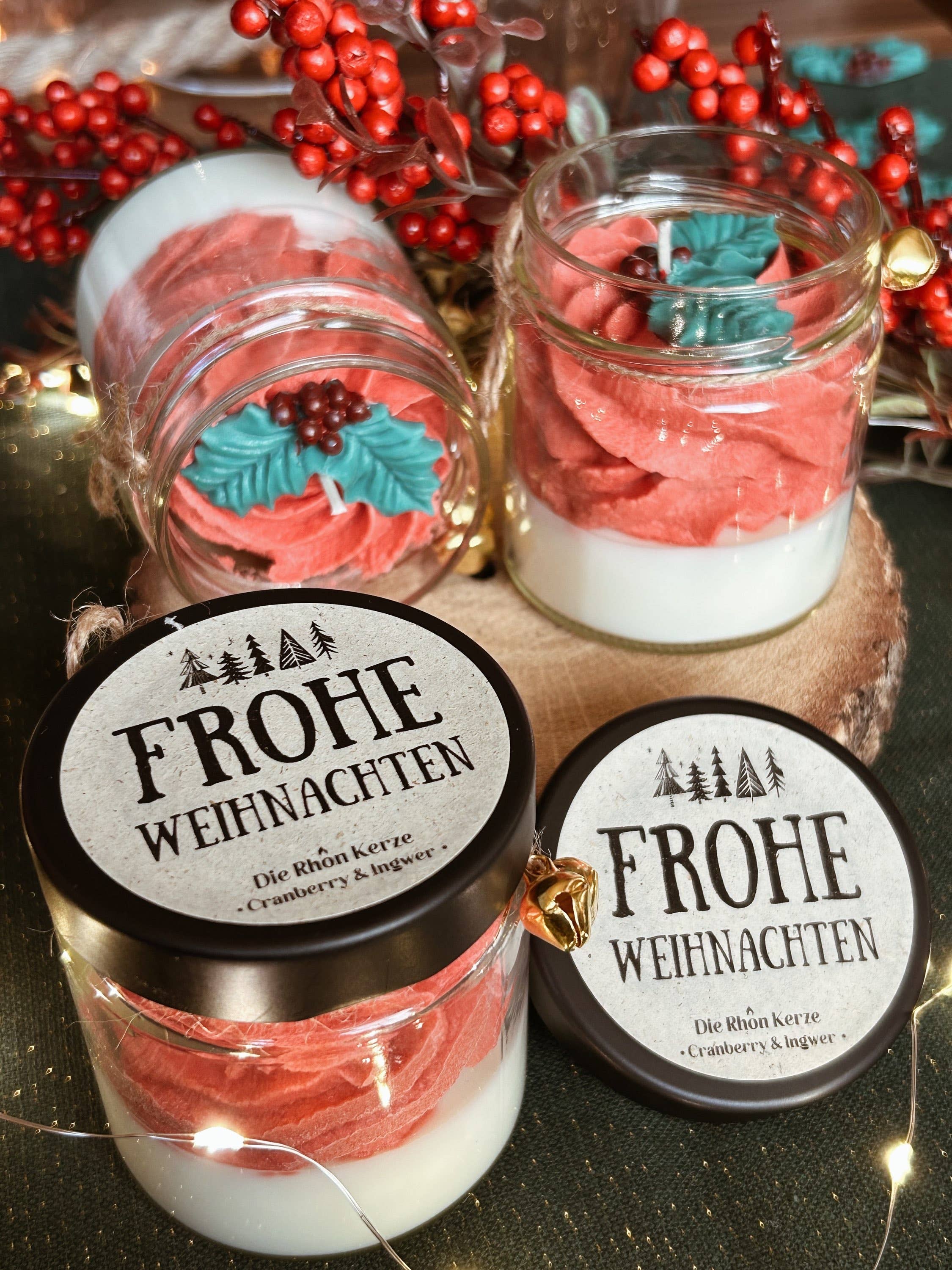 Die Rhoen Kerze - Venta al por mayor Velas en tarros - Vela 'Feliz Navidad'0