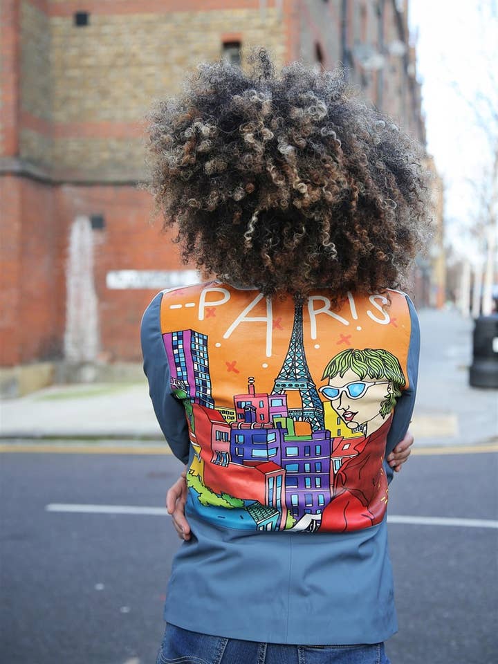 Ikigai Women's Paris Leather Jacket for wholesale by Deriderim