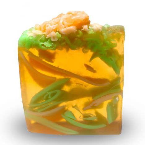 Sweet Juicy Peach Soap for wholesale by Pampered Hearts Soap