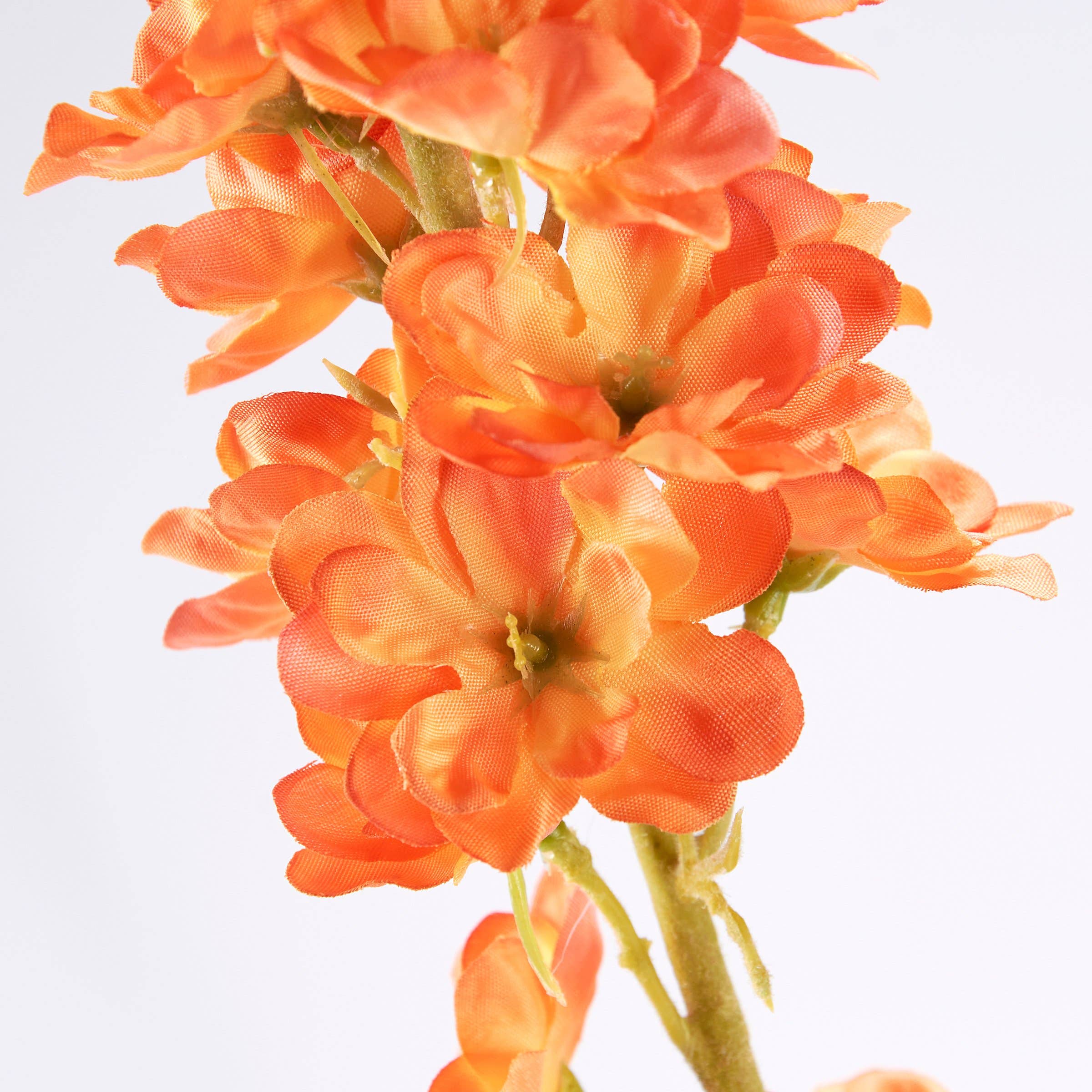 Primitives by Kathy - Wholesale Artificial Flowers - Orange Delphinium Floral Pick2