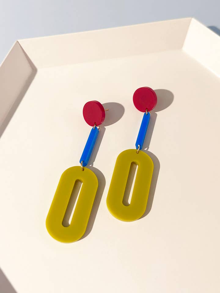 Oval Drop Earrings for wholesale by Combinist Goods