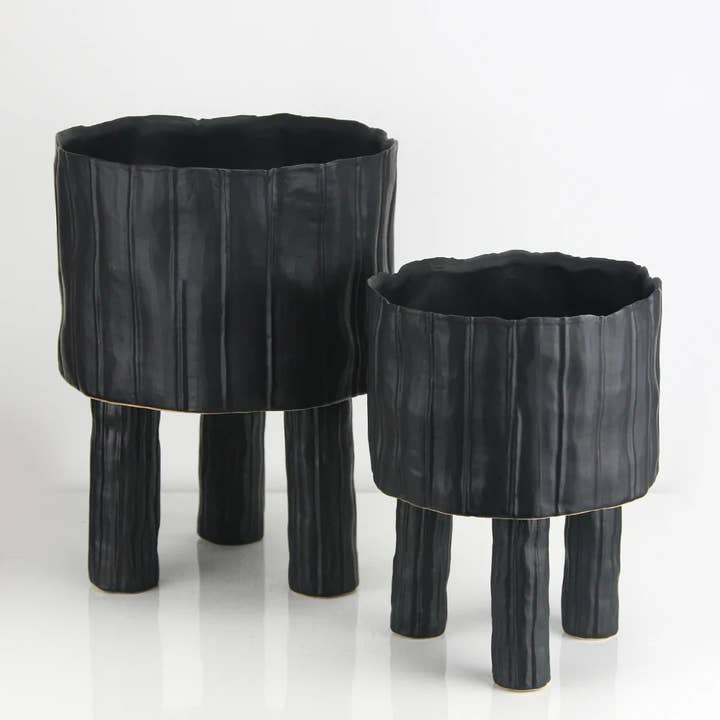 Galore Home - Wholesale Plant Pot - SALE | 8" Top | Capricorn Collection: Ceramic Pot With Legs3