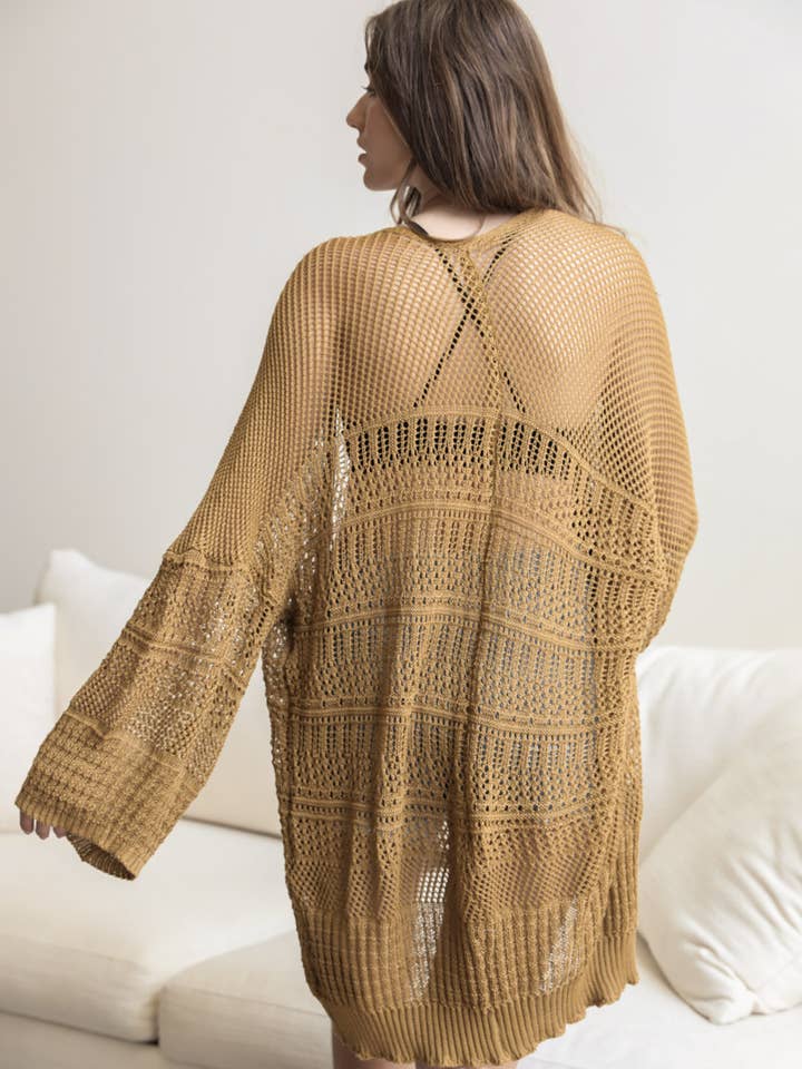 Leto Accessories - Wholesale Cardigan – Women’s - Soft Textured All-Season Cardigan | Elegant Knit Cover-Up10