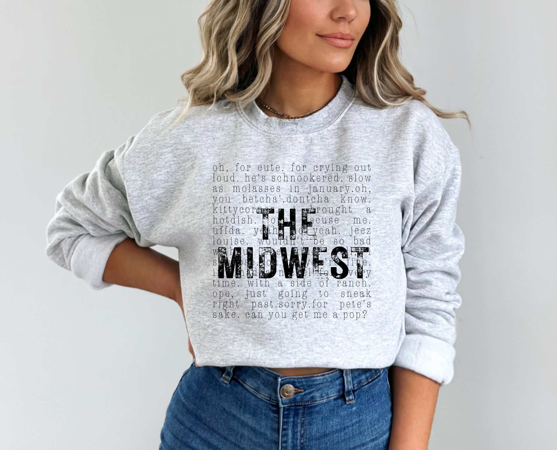85th Avenue Shop - Wholesale Sweatshirt - Unisex - The Midwest Crewneck2
