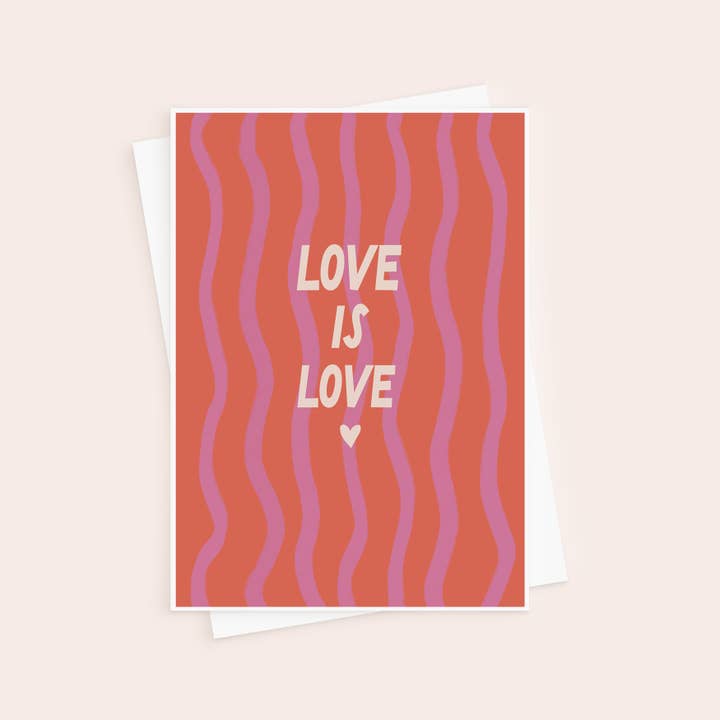 Love is Love Valentine's Day Card for wholesale by Sweetlove Press