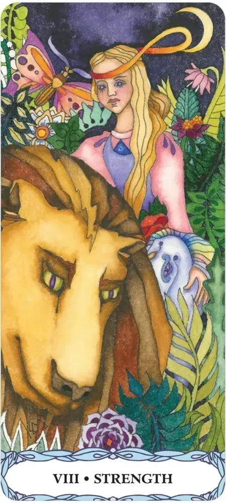 U.S. Games Systems Inc. - Wholesale Tarot Cards - Tarot Of A Moon Garden Borderless Deck & Book Set1