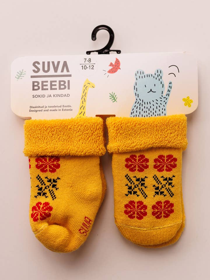 Ensemble chaussettes et mitaines pour bébé Muhu Muhu Mustard pour la vente par Talla Imports