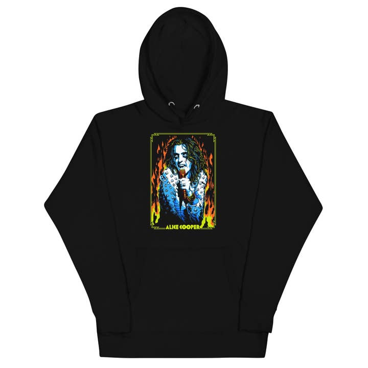Alice Cooper - Flames Hoodie for wholesale by Hyper Iconic