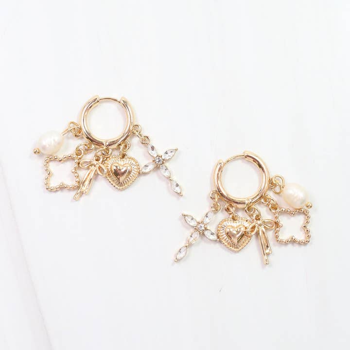 Cullen Charm Earring Gold and other Purchase Wholesale culla. Free Returns & Net 60 Terms on Faire trending on Faire.