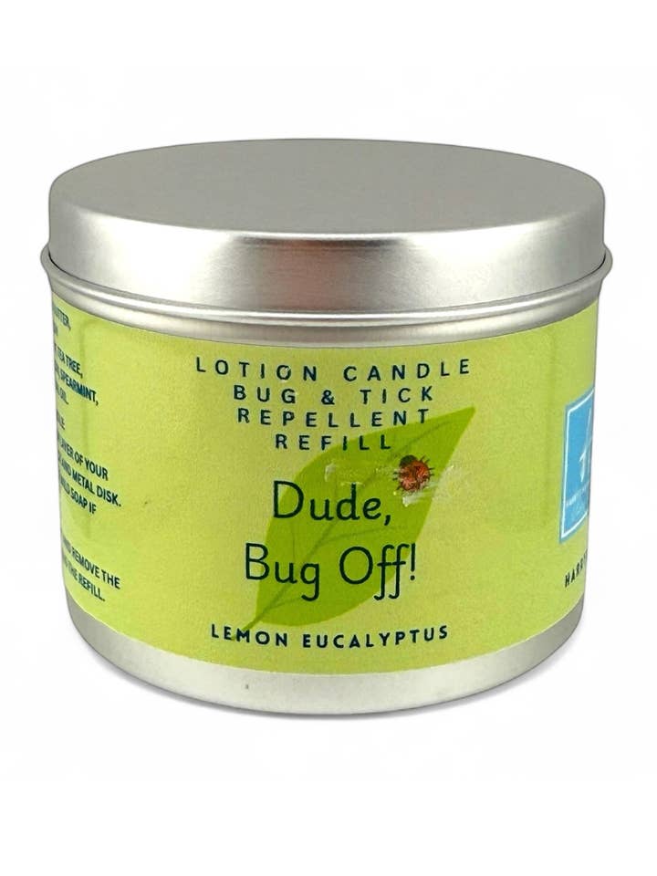BUG & TICK REPELLANT REFILLABLE LOTION CANDLE for wholesale by Harry's Mama's Faves