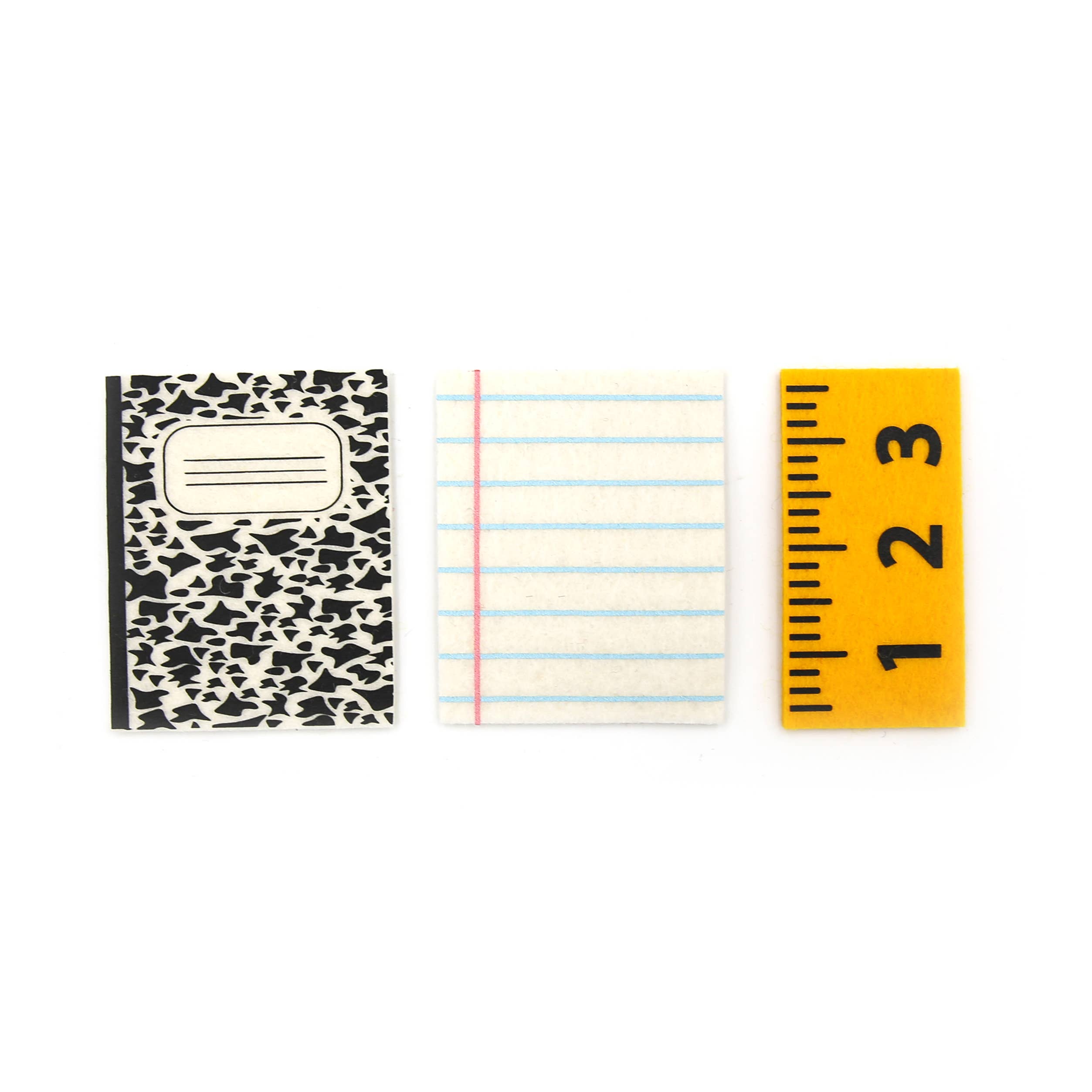 The Felt Pod - Wholesale Notebook - Felt Notebook | Felt Composition Book | Wool Felt Ruler6