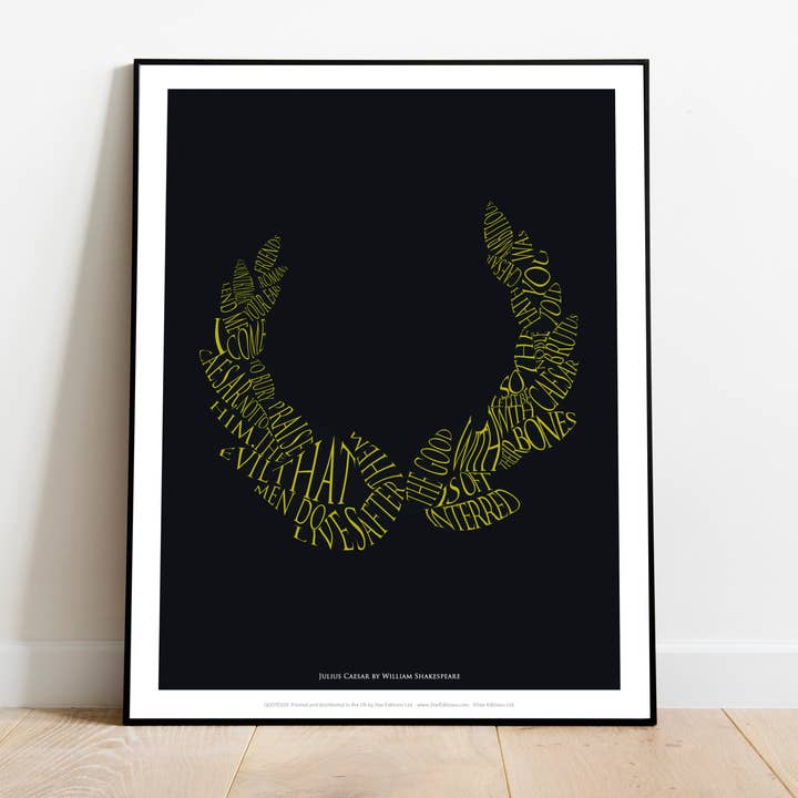 Star Editions – wholesale Art print – William Shakespeare Quote- Julius Caesar - 11X14” Art Print1