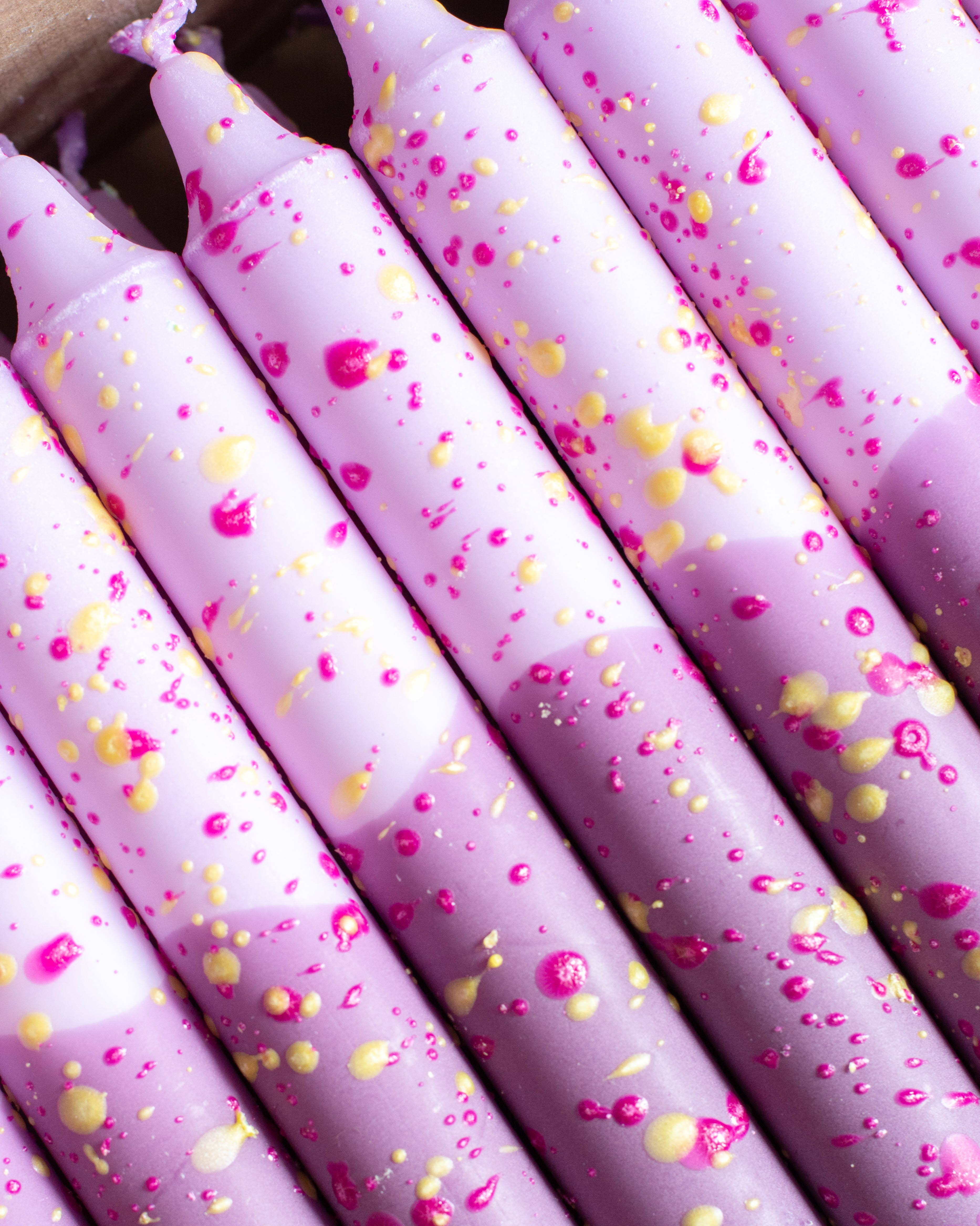 Nordtrice - Wholesale Tapered Candle/Candlestick - Taper candles- Summer vibes / Lavender Confetti1