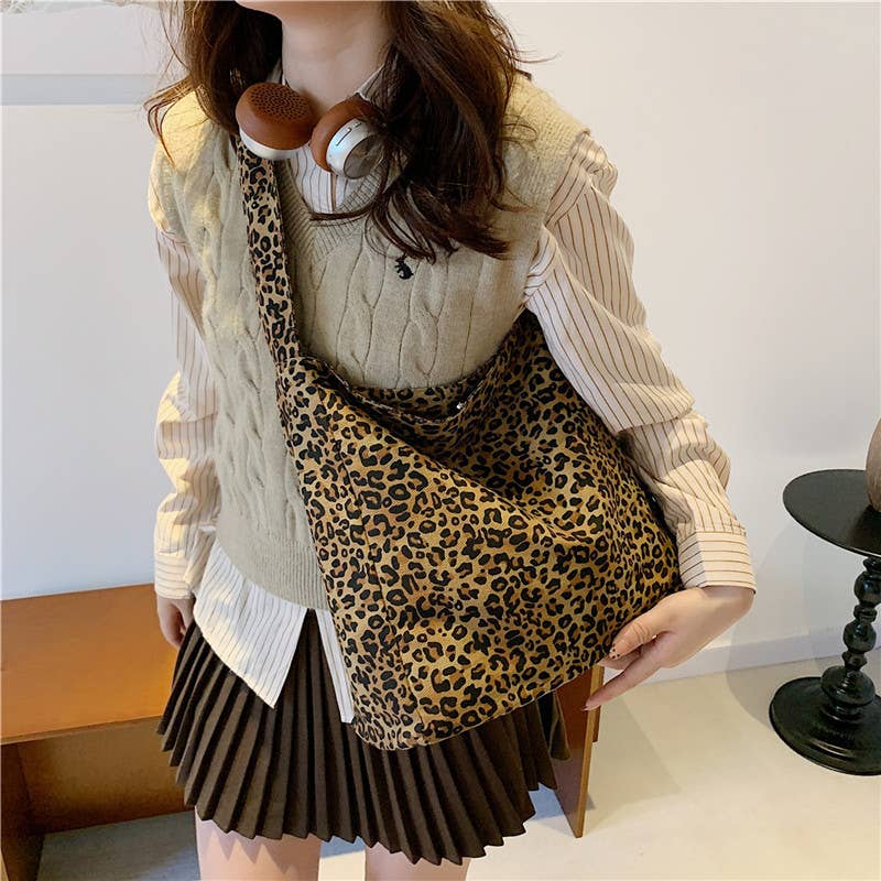 Lily Clothing - Wholesale Shoulder Bag - Women's - Fashionable leopard print hand-held tote bag7