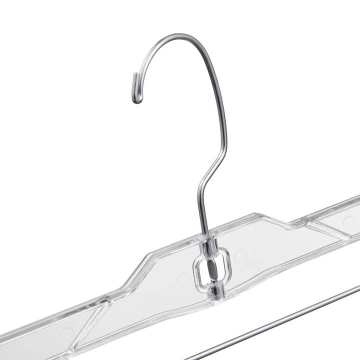 DEILSY - Wholesale Clothes hangers - Plastic Pant Skirt Hangers Clip (4 Pcs Per Paper Sleeve)7
