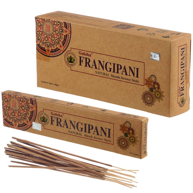 Puckator Ltd – wholesale Incense – Goloka Organika Frangipani Incense Sticks0