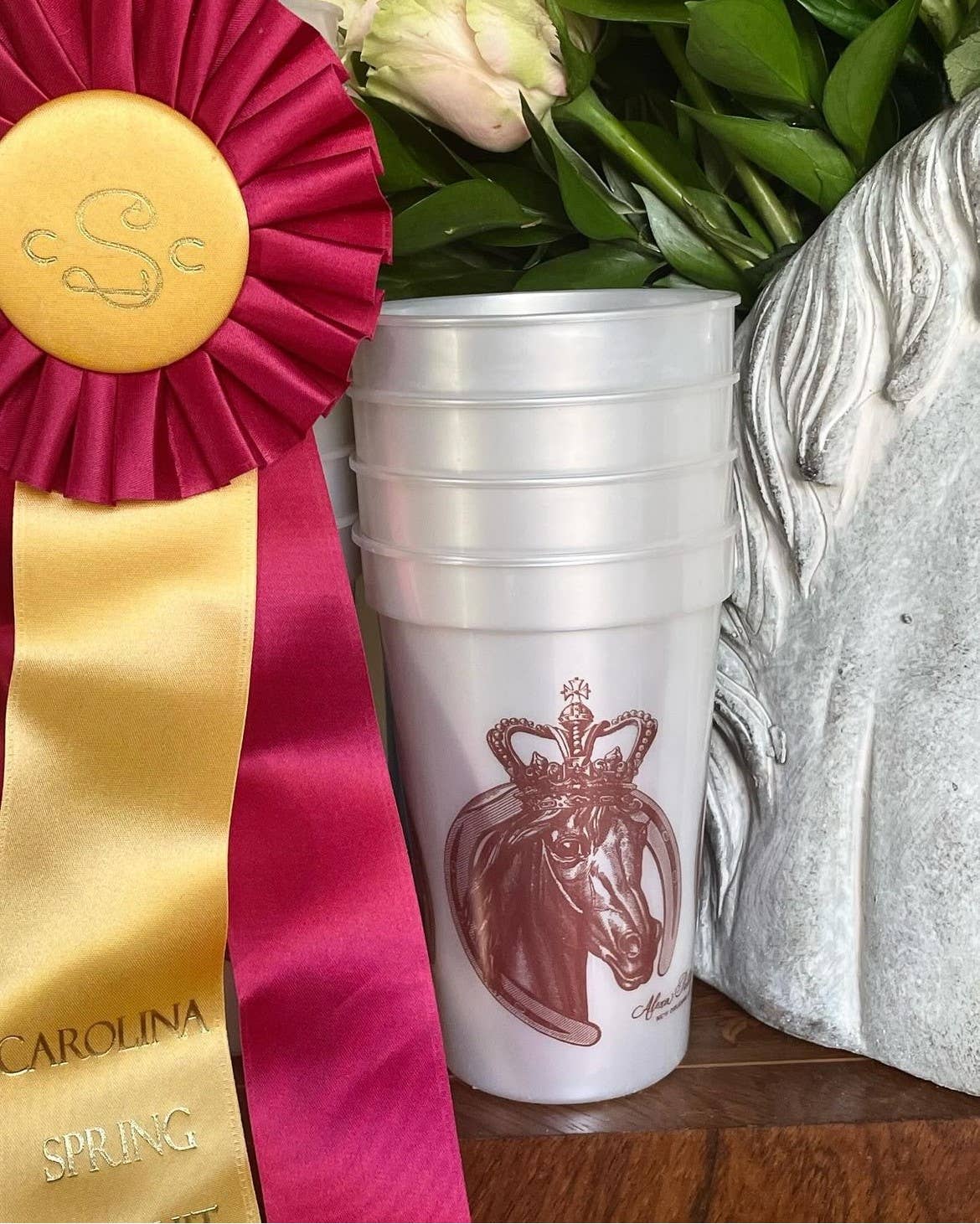 Alexa Pulitzer - Wholesale Wegwerpbeker - Royal Horse bekers met parelmoer van 16 oz2